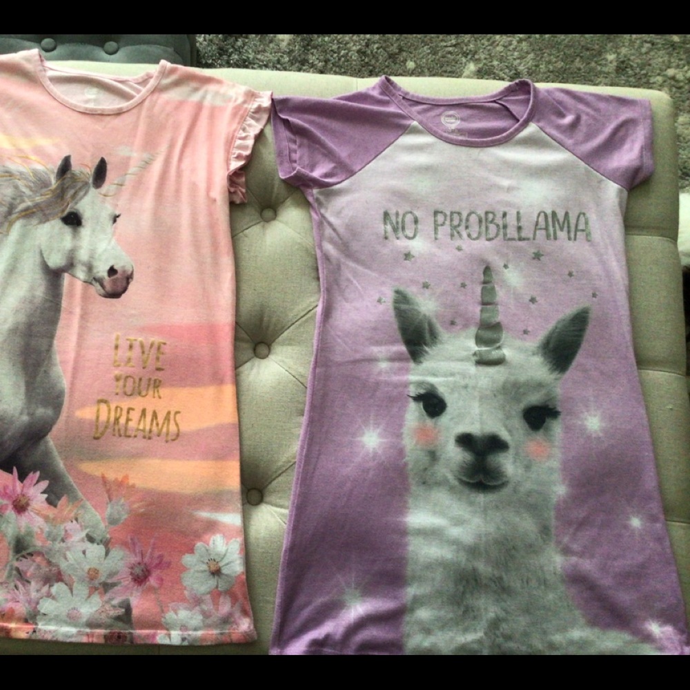 Girls Pajamas 2 pairs - Unicorn